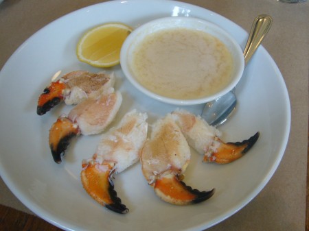 Empress Crab Claws with tabasco butter
