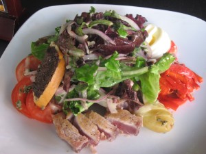 Vertigo Grilled Rare Tuna Nicoise Salad