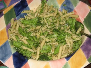 Pasta Salad with Broccoli & Roasted Garlic